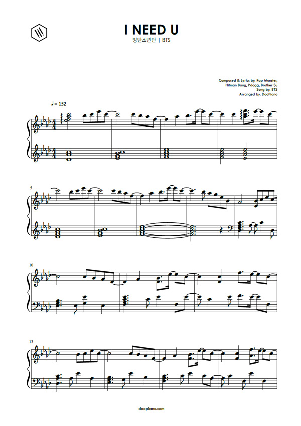 Bts Euphoria Piano Sheet Music Easy